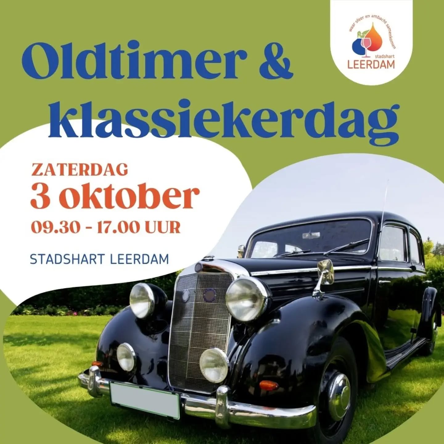 Stadshart Oldtimer- en klassiekerdag
Zaterdag 3 oktober vullen we het Stadshart van Leerdam met prachtige Oldtimers en Klassiekers. Ga weer even mee terug in de tijd en geniet van alle prachtige autos uit vervlogen tijden.
Kom je ook genieten op de plek Waar Sfeer En Ambacht Samenkomen?
#StadshartLeerdam #oldtimerdag #klassiekers #waarsfeerenambachtsamenkomen