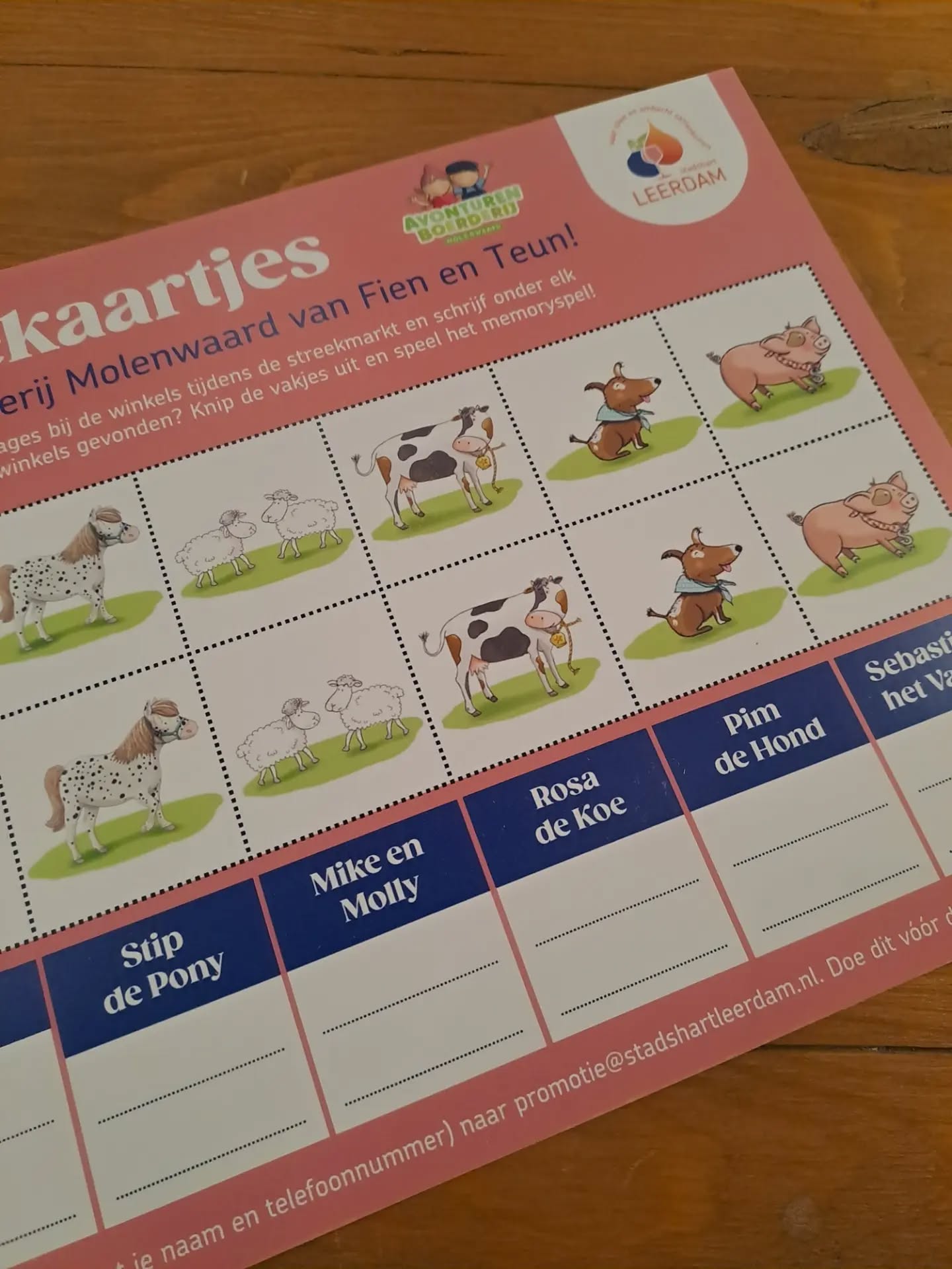 Vandaag Streekmarkt | De week van ons eten
Als Stadshart hebben wij weer een leuke winactie tijdens de afsluitende streekmarkt voor 'De Week Van Ons Eten'.
Hoe werkt de actie?
- Spot de figuren uit Fien en Teun in de etalages en vermeld deze op de kaart.
- Heb je ze allemaal gezien maak dan een foto van de kaart naar promotie@stadshartleerdam.nl
- de figuren uit de kaart kun je uitknippen en gebruiken als 'Fien en Teun Memoryspel'
Vrijdag maken we de winnaars bekend. Zij mogen naar Avonturen Boerderij Molenwaard.
Invulkaarten zijn onder andere te verkrijgen bij: @primeraleerdam
@bakkerbartleerdam @kahvekoffiekruimels @bakkerijdejager @electroworldleerdam @travelstorenl @cigoleerdam.
Er is vandaag ook een Meet & Greet met Fien en Teun.
Wie moet dit weten...?
#StadshartLeerdam #deweekvanonseten #gemeentevijfheerenlanden #fienenteun avonturenboerderijmolenwaard